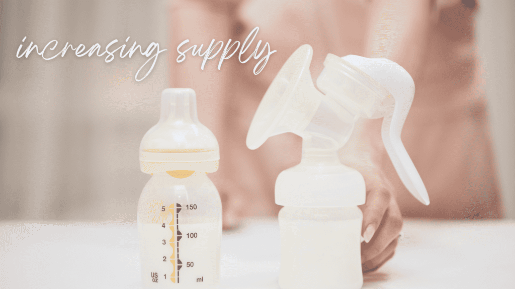 A woman pumping breast milk with a breast pump